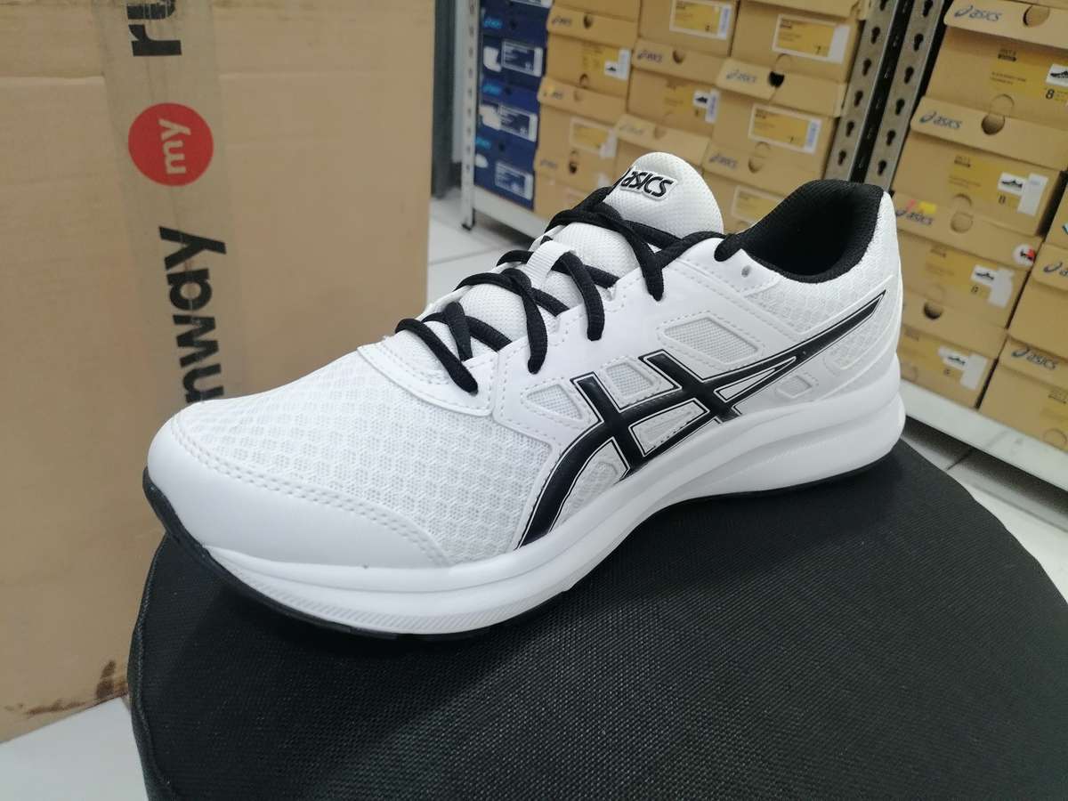 ASICS MENS JOLT 3 BEGINNER RUNNING SHOE (WHITE/BLACK)