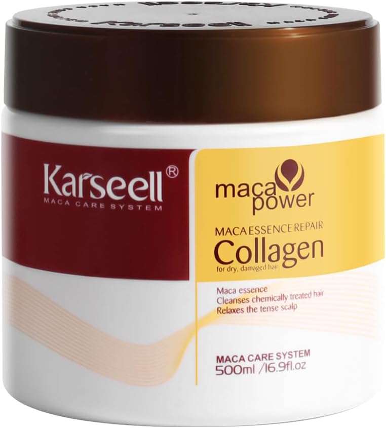Karseell Hair Repair Mask, Maca Power Deep Repair Collagen Hair Mask 100ml, 500 ml