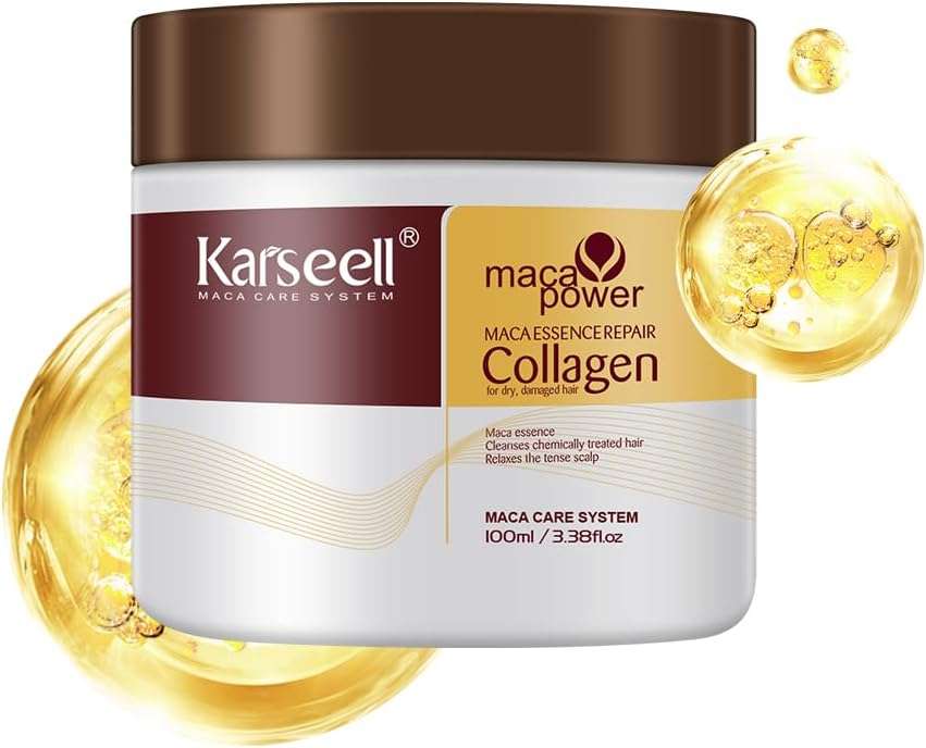 Karseell Hair Repair Mask, Maca Power Deep Repair Collagen Hair Mask 100ml, 500 ml