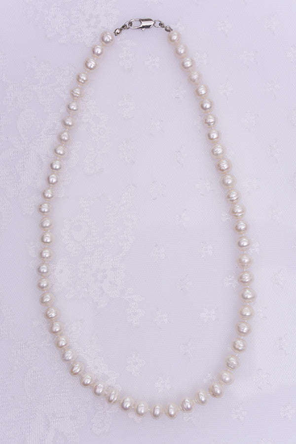 Fresh Water Pearl Knotted Necklace