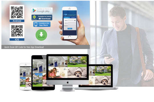 AHD 4 Channel CCTV Kit With Internet And 5G Phone Viewing