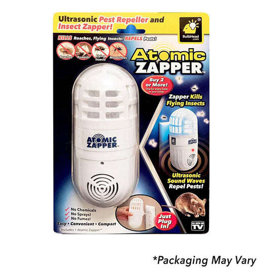 Atomic Zapper 2 in 1 Ultrasonic Pest Repeller and Bug Zapper