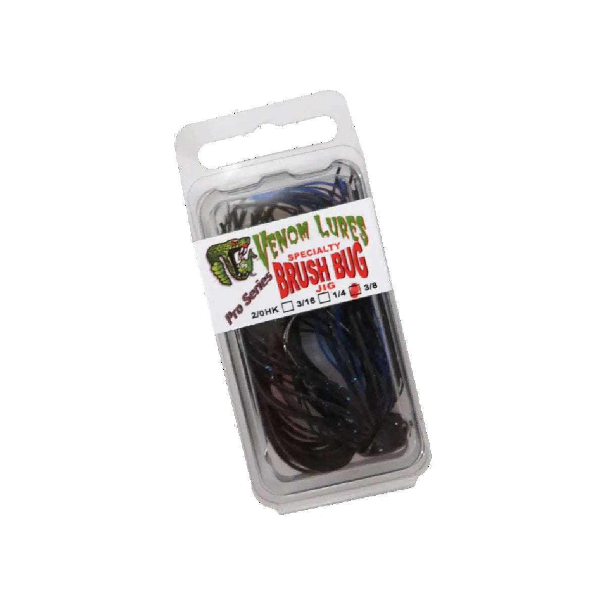 Venom Brush Bug Finesse Jig Blk/Blue