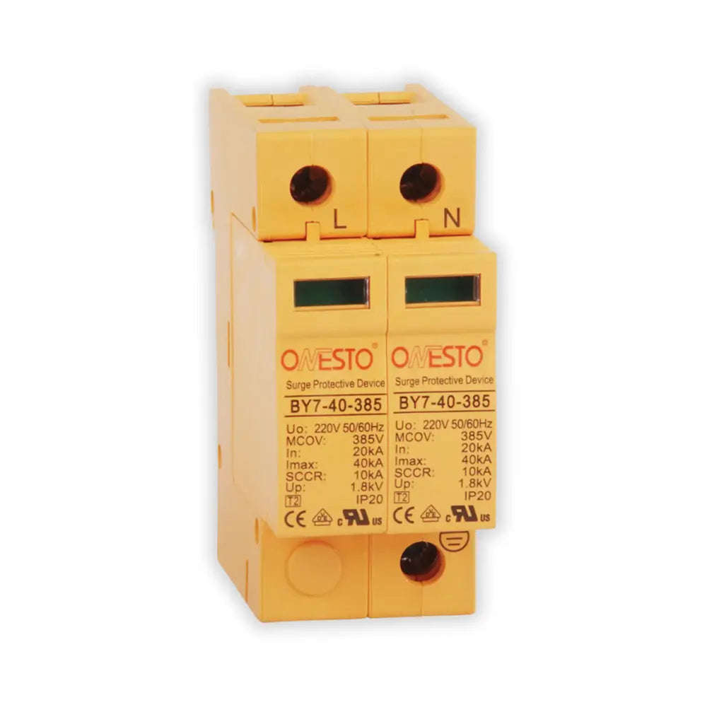 Onesto 2 Pole 600V DC Surge Arrestor