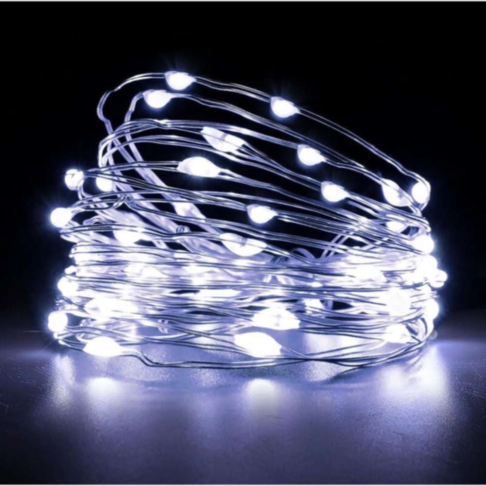 Flash LED Copper IP20 5m Daylight String Light