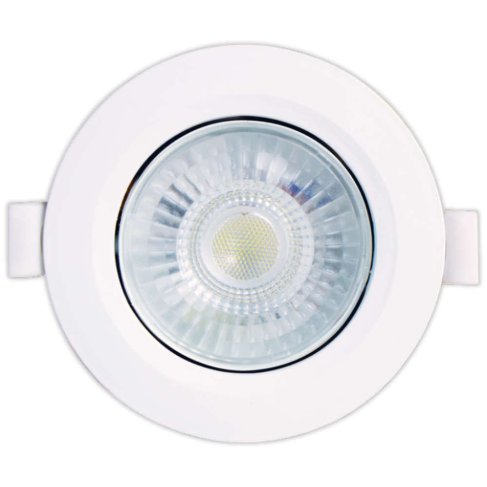 LED Basic 5W White Integrated Downlight Fitting 6500K