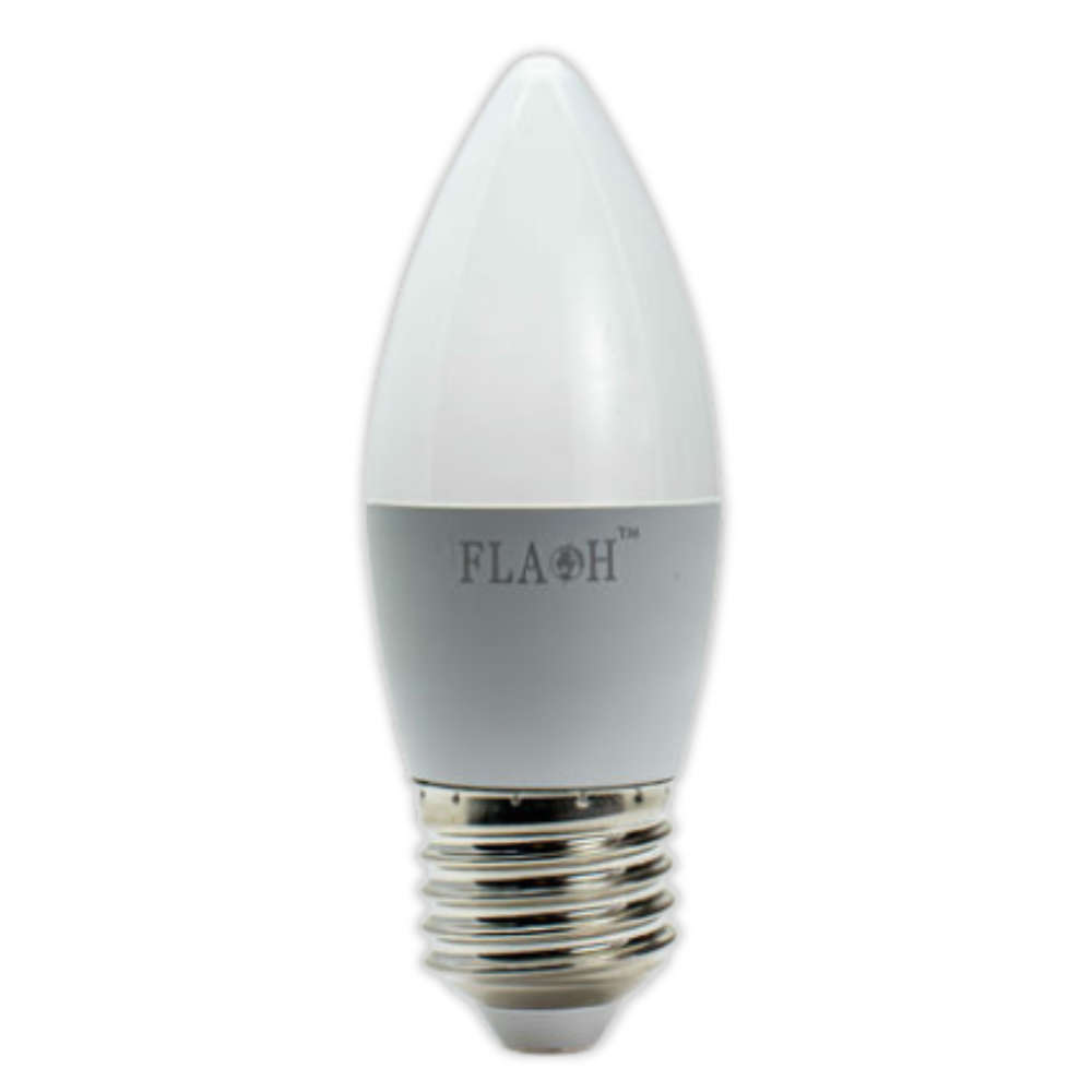 Flash LED 5W E27 Candle Bulb 6000K