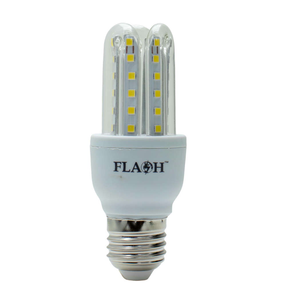 Flash 5W LED 3U E27 Clear Bulb 6500K
