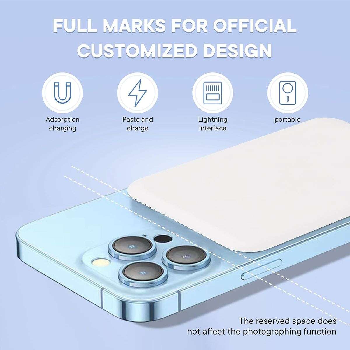 Magnetic Battery Pack Power Bank Compatible with iPhone