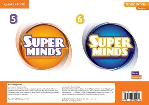 Super Minds Levels 5 6 Poster Pack British English