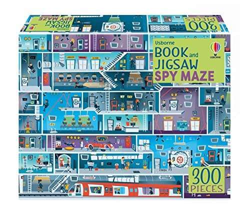 Spy Maze Bk & Jigsaw 300 Pcs