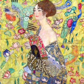 Lady with the Fan by Klimt - Lustre Photographic Paper / No Frame / A4