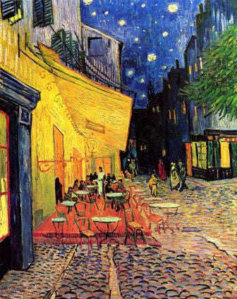 The Cafe Terrace on the Place du Forum Arles by Van Gogh