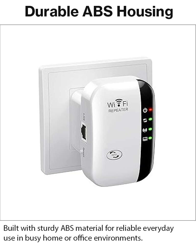Wireless Wi-Fi Range Extender 2.4GHz 300Mbps Repeater with Ethernet Port EU Plug 802.11b/g/n Sign...