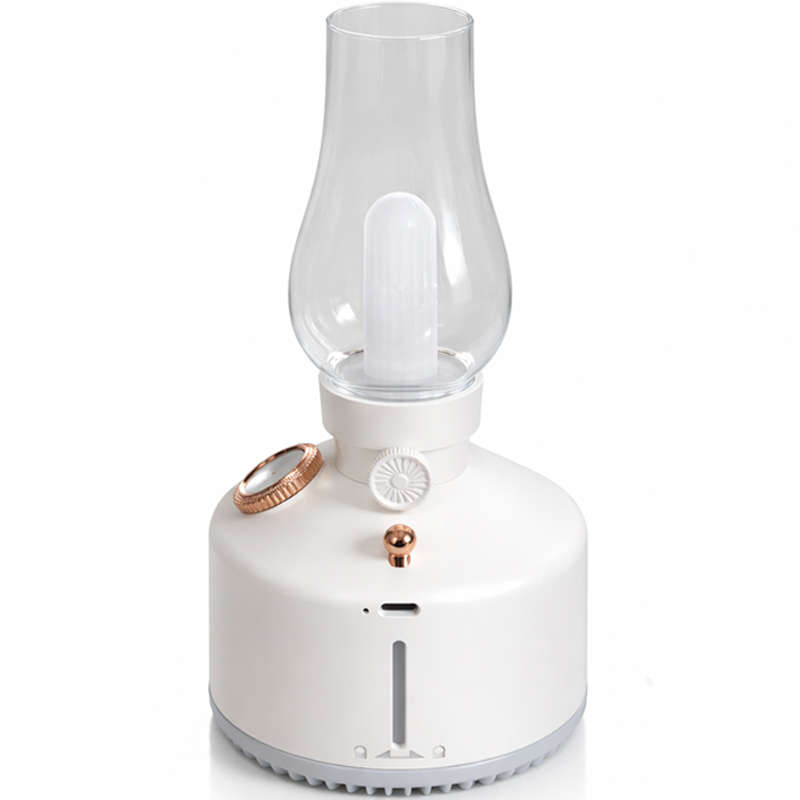 Ultrasonic Air Humidifier with Night Lamp, Aromatherapy, 280 ml Tank, USB-C Rechargeable 1200 mAh...