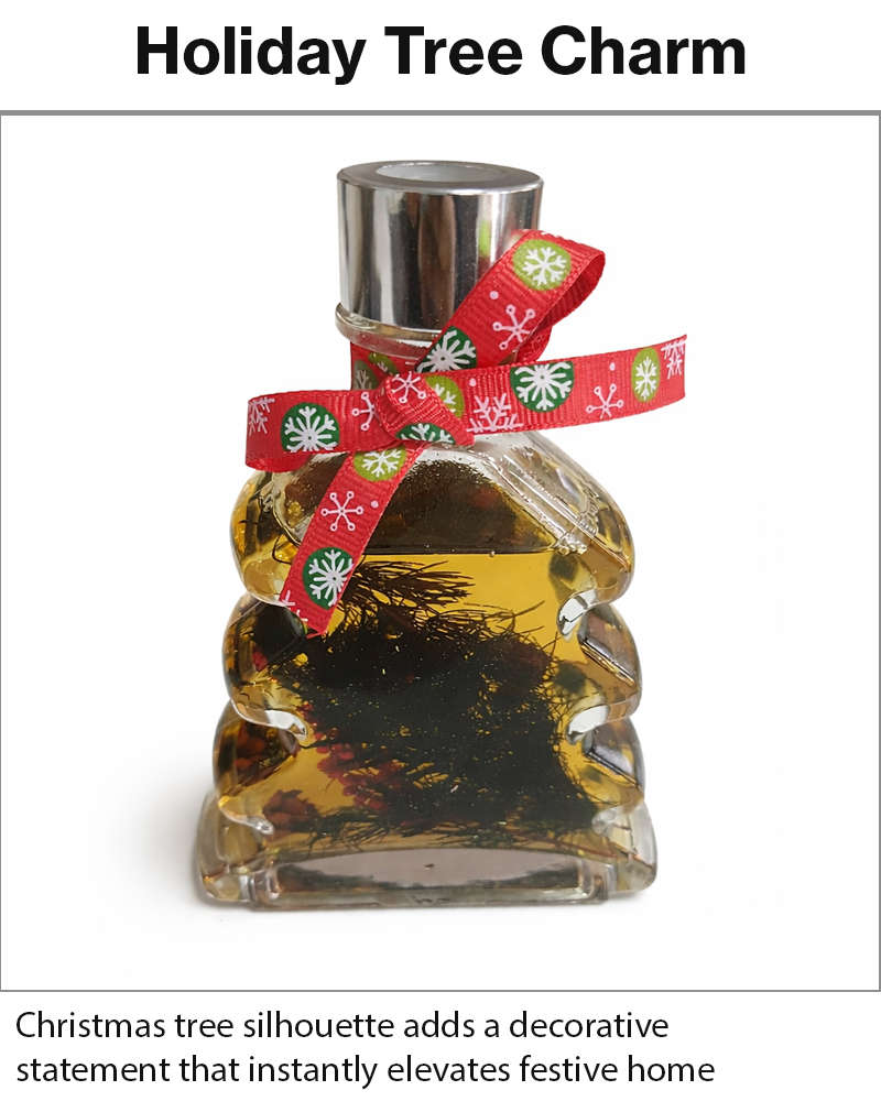Christmas Tree Reed Diffuser Gift Set  5 Reed Sticks, Decorative Home Aroma Diffuser 8×4.5×15cm