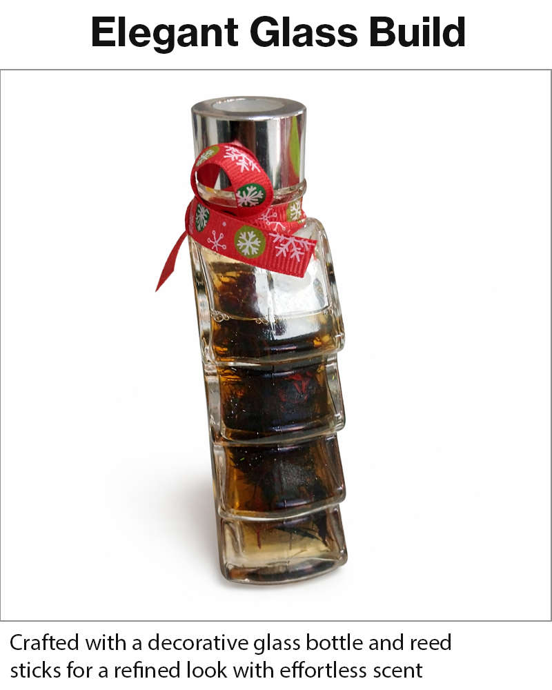 Christmas Tree Reed Diffuser Gift Set  5 Reed Sticks, Decorative Home Aroma Diffuser 8×4.5×15cm