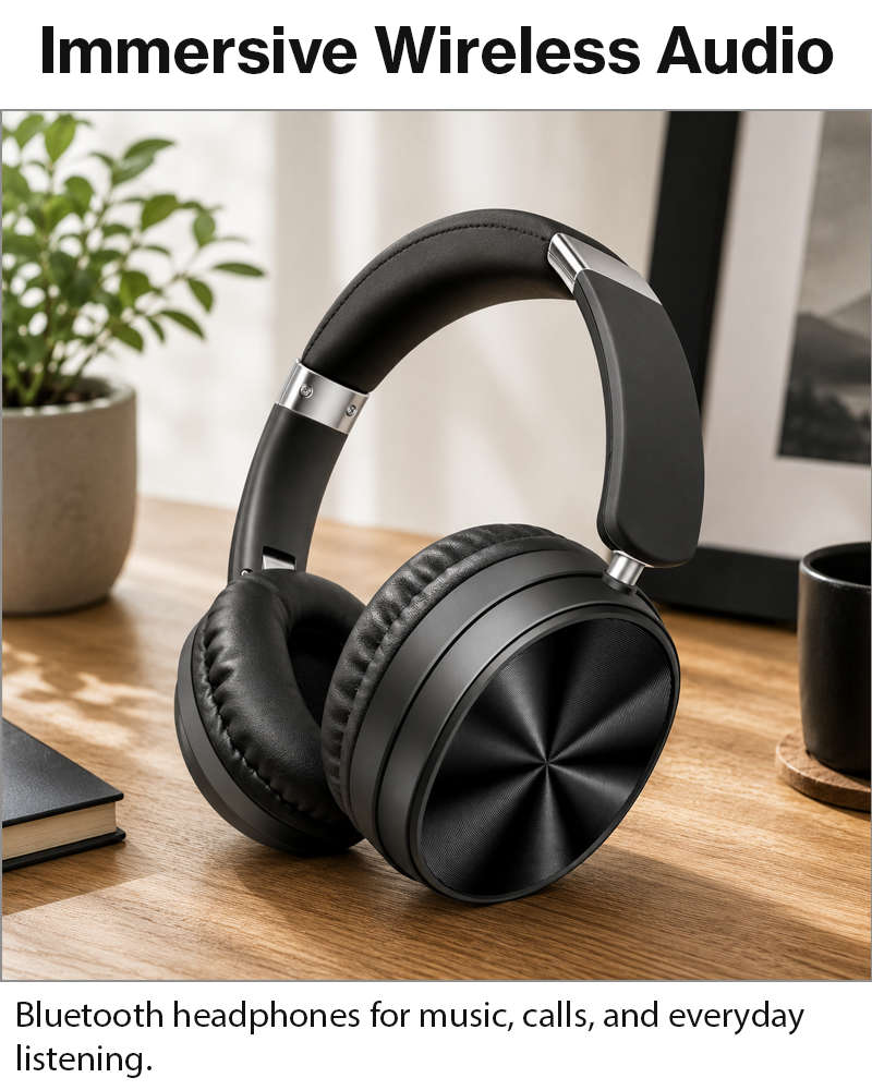 Wireless Bluetooth Noise Cancelling Over-Ear Headphones