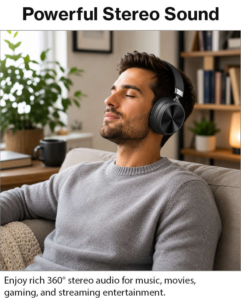 Wireless Bluetooth Noise Cancelling Over-Ear Headphones