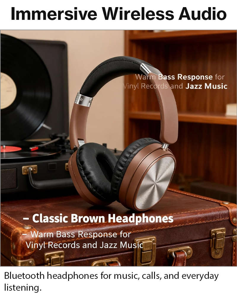 Wireless Bluetooth Noise Cancelling Over-Ear Headphones