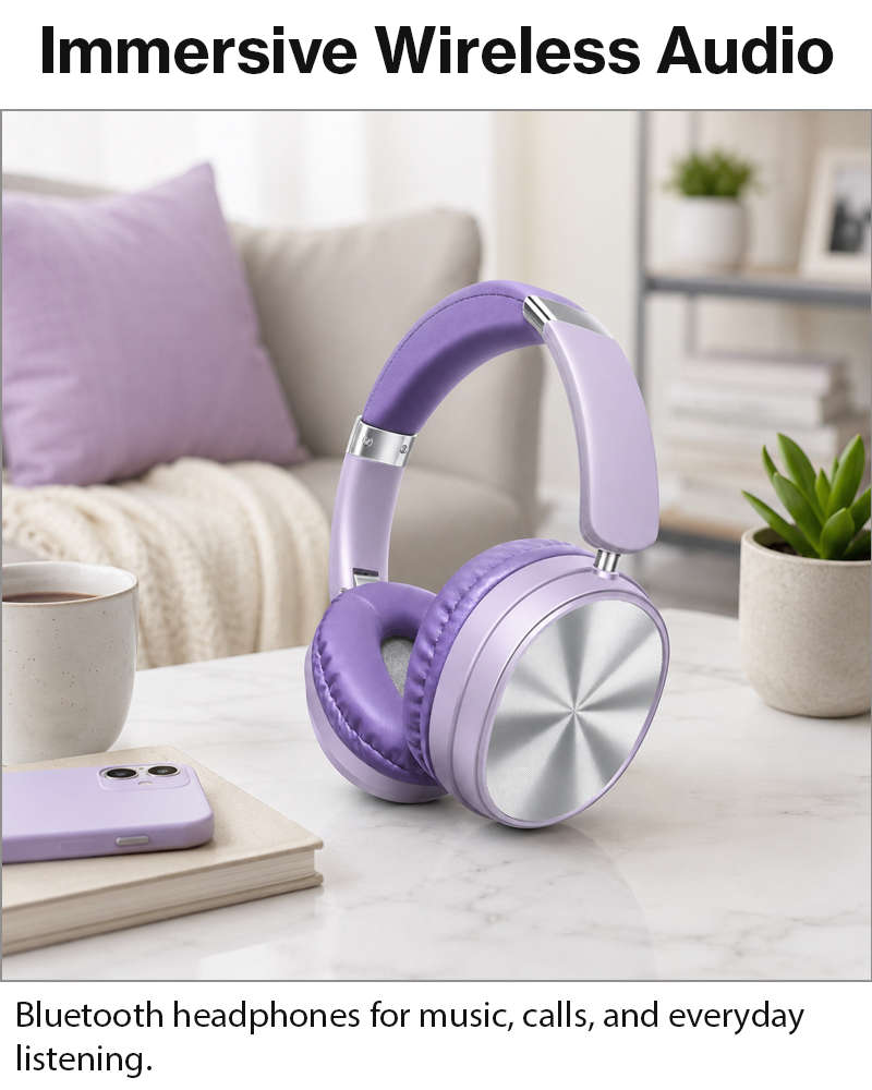 Wireless Bluetooth Noise Cancelling Over-Ear Headphones