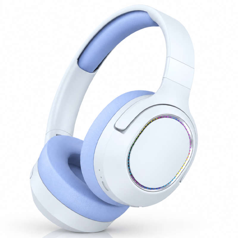 Wireless Foldable Noise Reduction Headphones with 40mm Speakers, Type-C Charging, 10m Blue