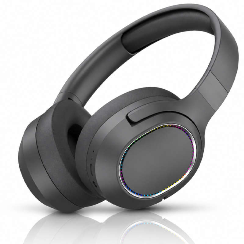 Wireless Foldable Noise Reduction Headphones with 40mm Speakers, Type-C Charging, 10m Black