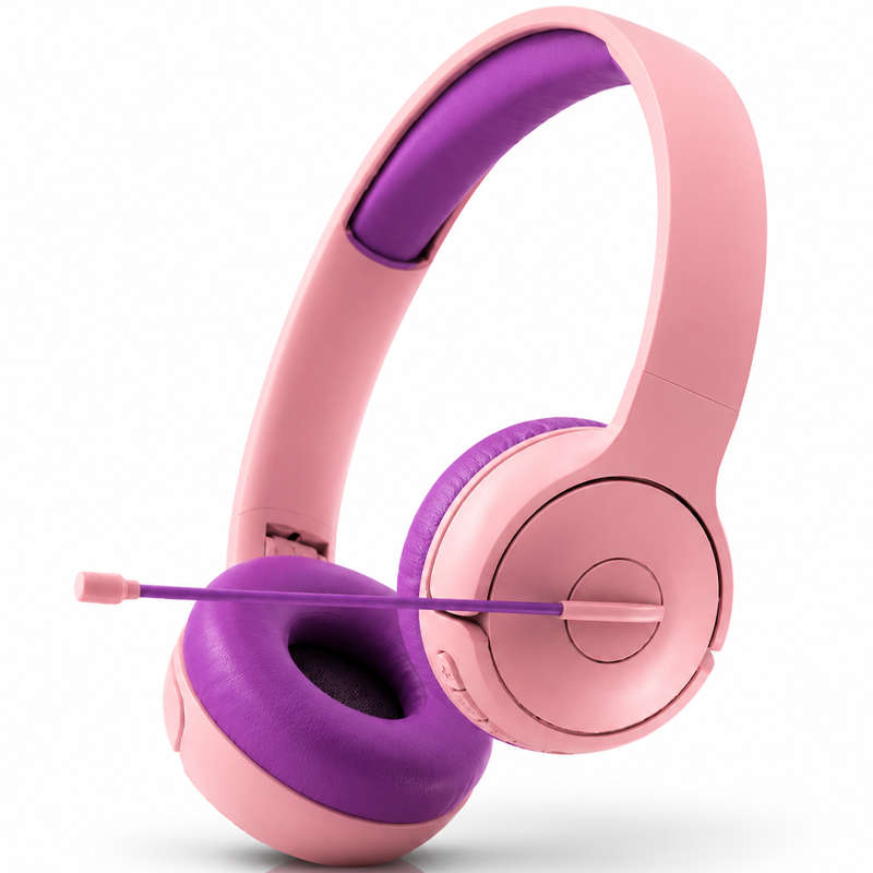 Over-Ear Gaming Headset with Boom Mic, 40 mm Drivers and 3.5 mm Multi-Platform Compatibility Pink