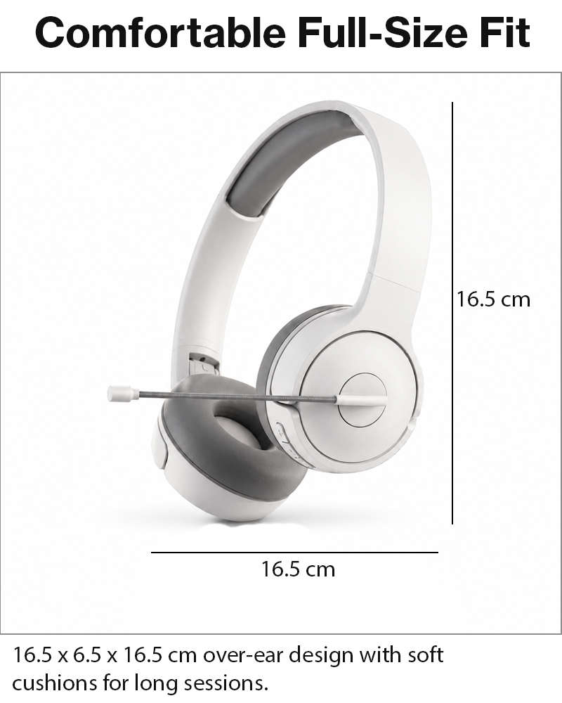 Over-Ear Gaming Headset with Boom Mic, 40 mm Drivers and 3.5 mm Multi-Platform Compatibility