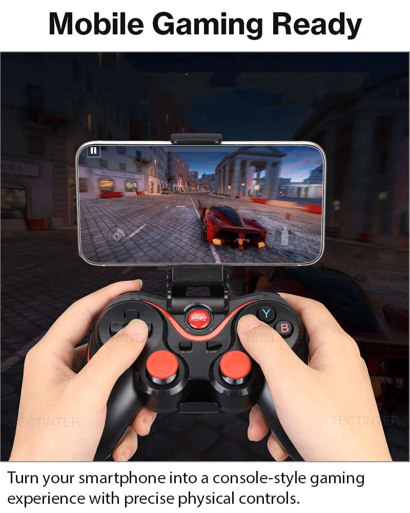Wireless Bluetooth Controller 5 Modes Android iOS PC ABS Multi-Function Gaming Controller