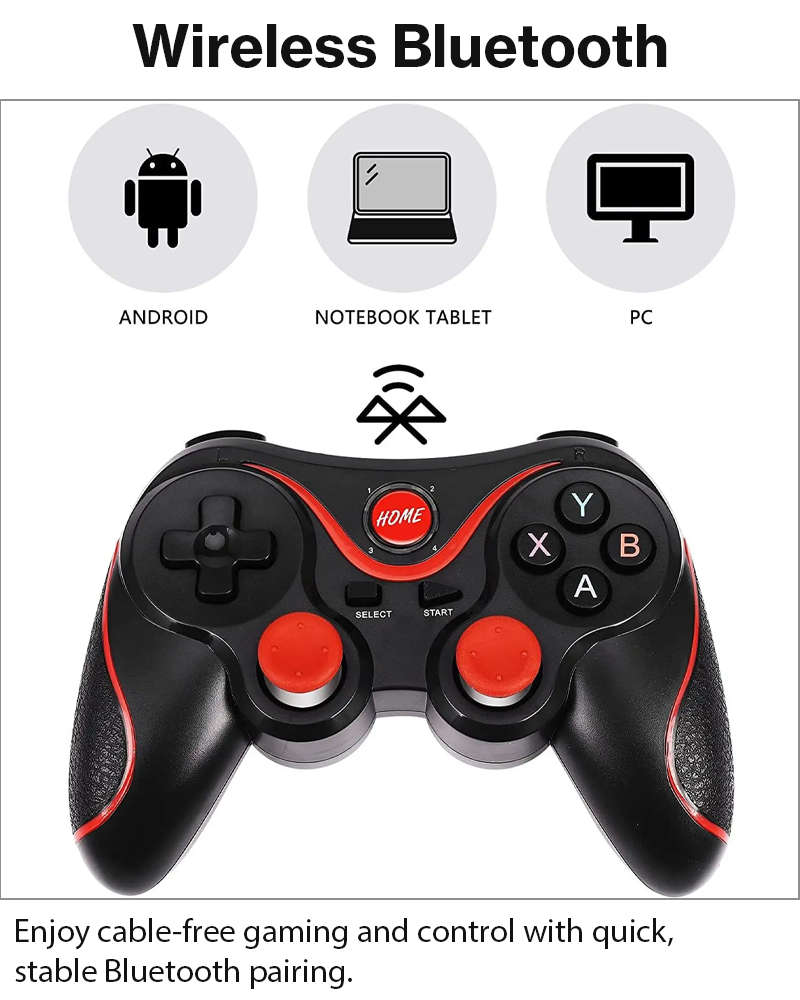 Wireless Bluetooth Controller 5 Modes Android iOS PC ABS Multi-Function Gaming Controller