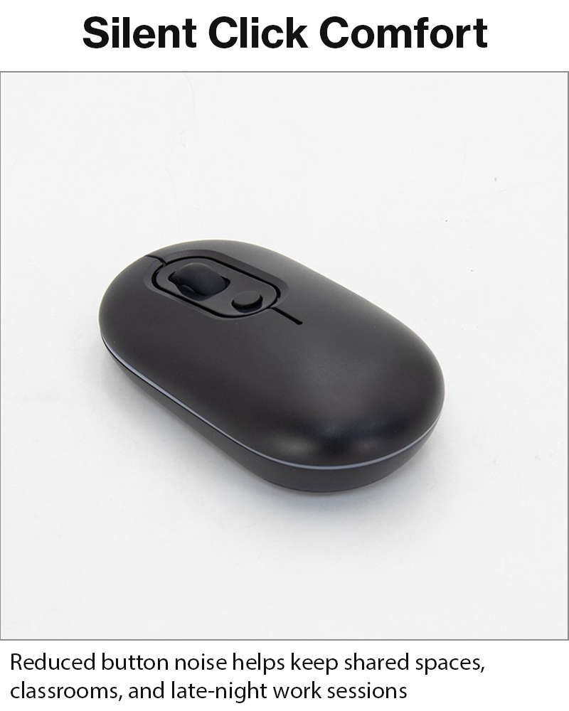 Rechargeable Wireless LED Mouse 450mAh Battery Silent Click Optical 2.4GHz USB