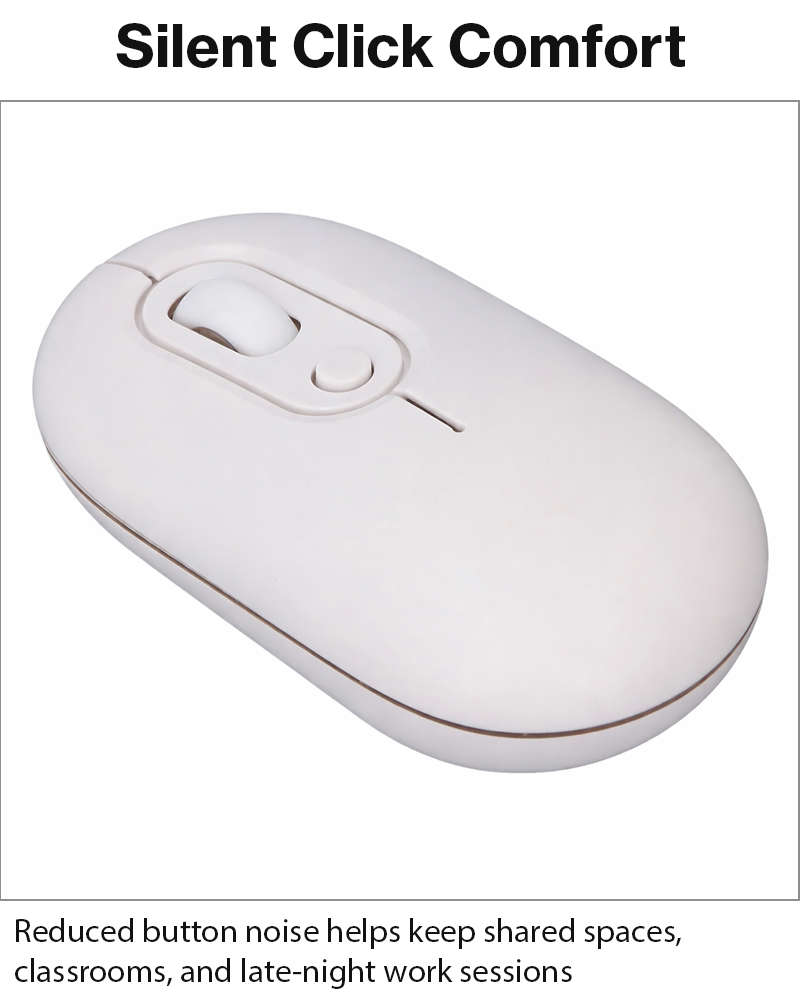 Rechargeable Wireless LED Mouse 450mAh Battery Silent Click Optical 2.4GHz USB