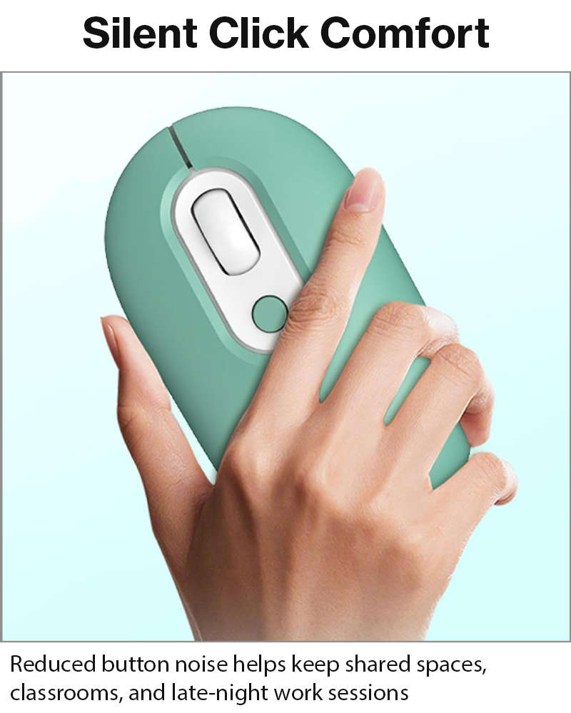 Rechargeable Wireless LED Mouse 450mAh Battery Silent Click Optical 2.4GHz USB