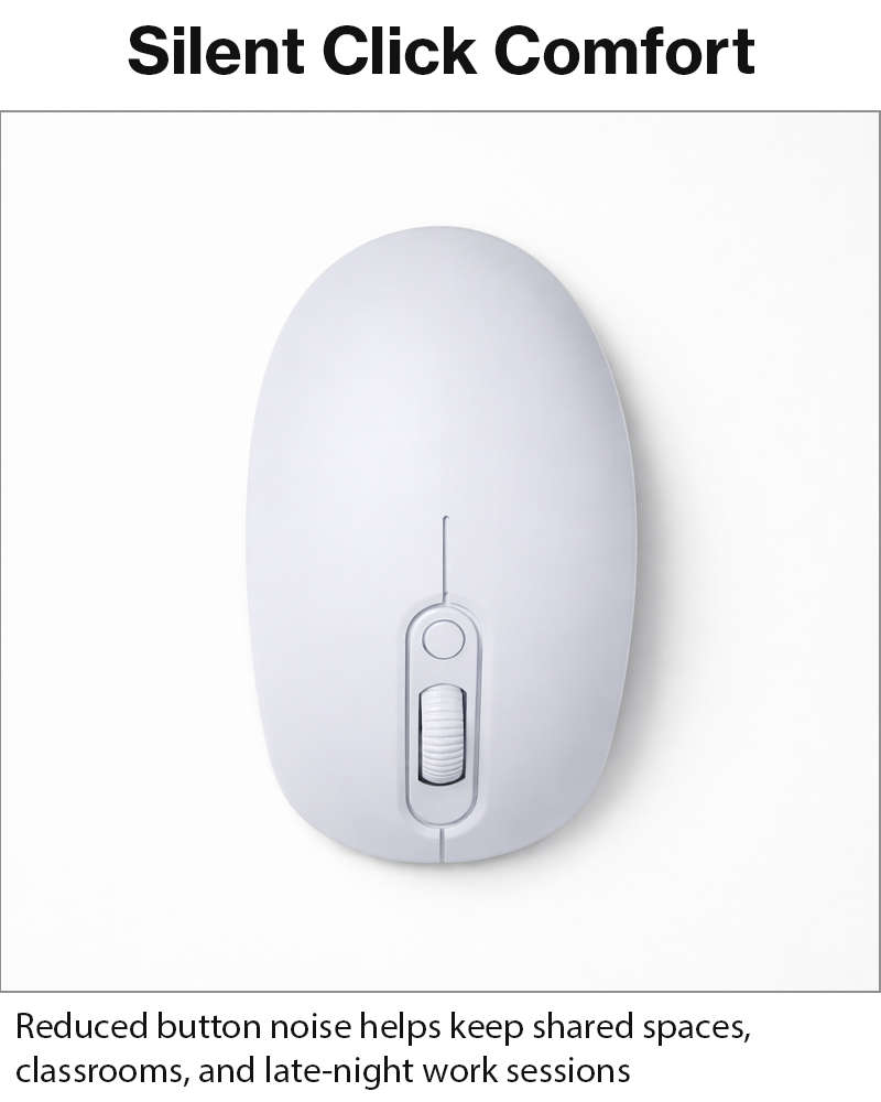 Rechargeable Wireless LED Mouse 450mAh Battery Silent Click Optical 2.4GHz USB