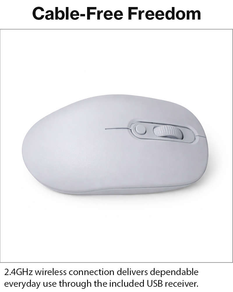 Rechargeable Wireless LED Mouse 450mAh Battery Silent Click Optical 2.4GHz USB