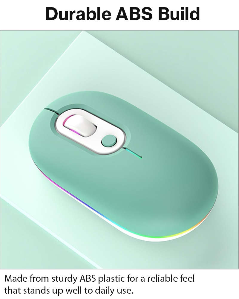 Rechargeable Wireless LED Mouse 450mAh Battery Silent Click Optical 2.4GHz USB