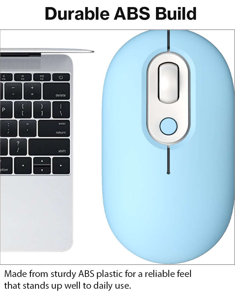 Rechargeable Wireless LED Mouse 450mAh Battery Silent Click Optical 2.4GHz USB