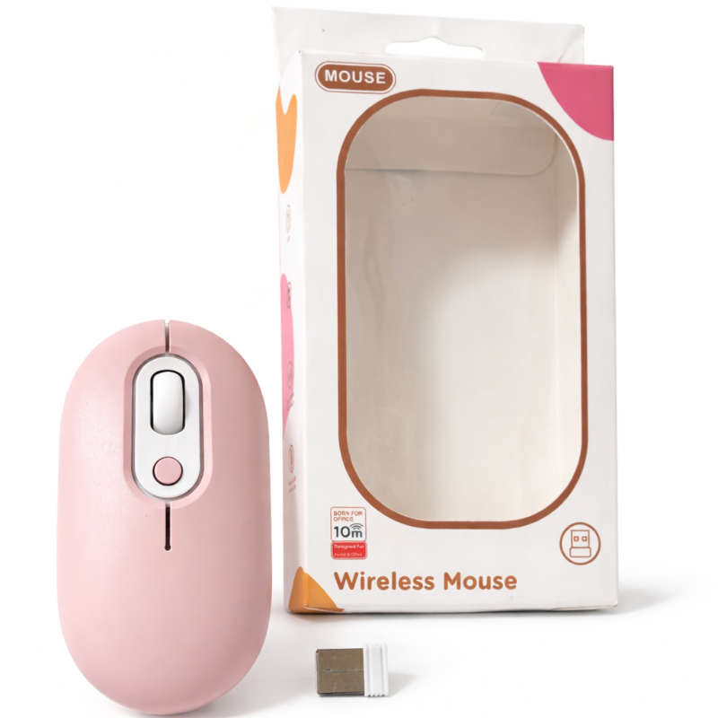 Rechargeable Wireless LED Mouse 450mAh Battery Silent Click Optical 2.4GHz USB