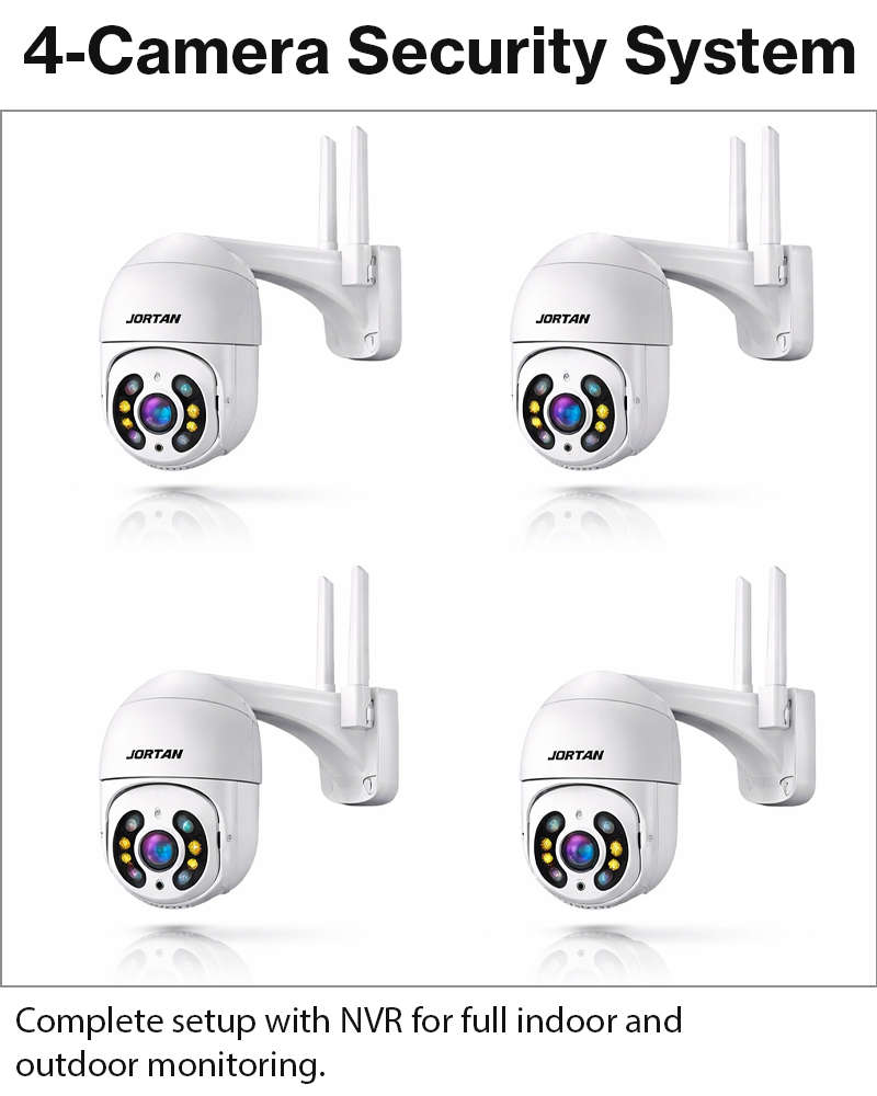 4 Camera 1080P Security System NVR WiFi Night Vision IP66