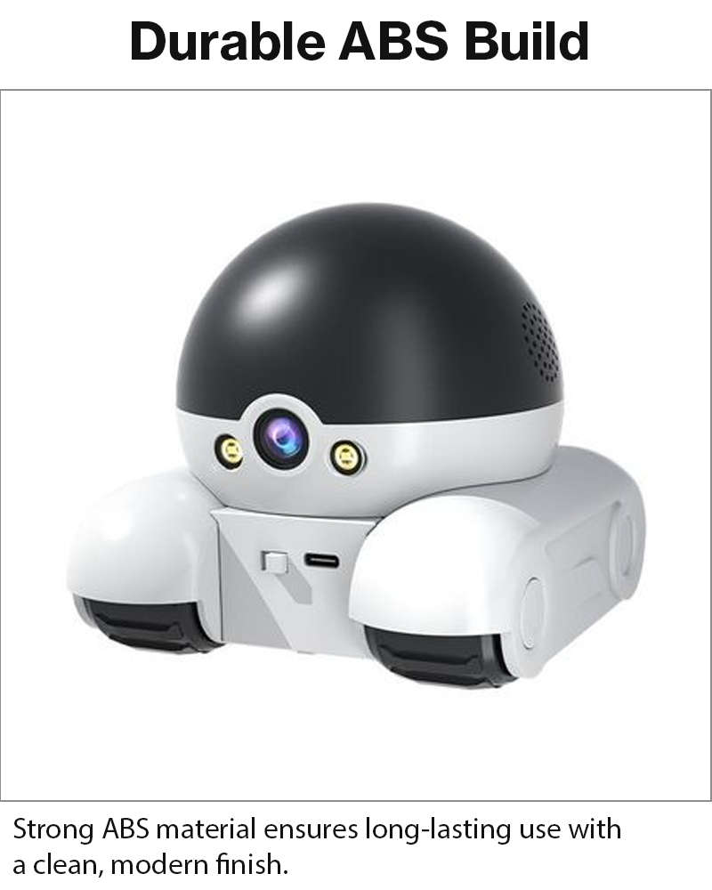 Dual Lens WiFi Pet Robot Camera 2MP App Control 360°