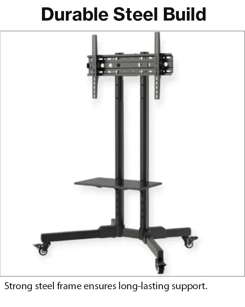 Mobile TV Trolley Stand with Wheels