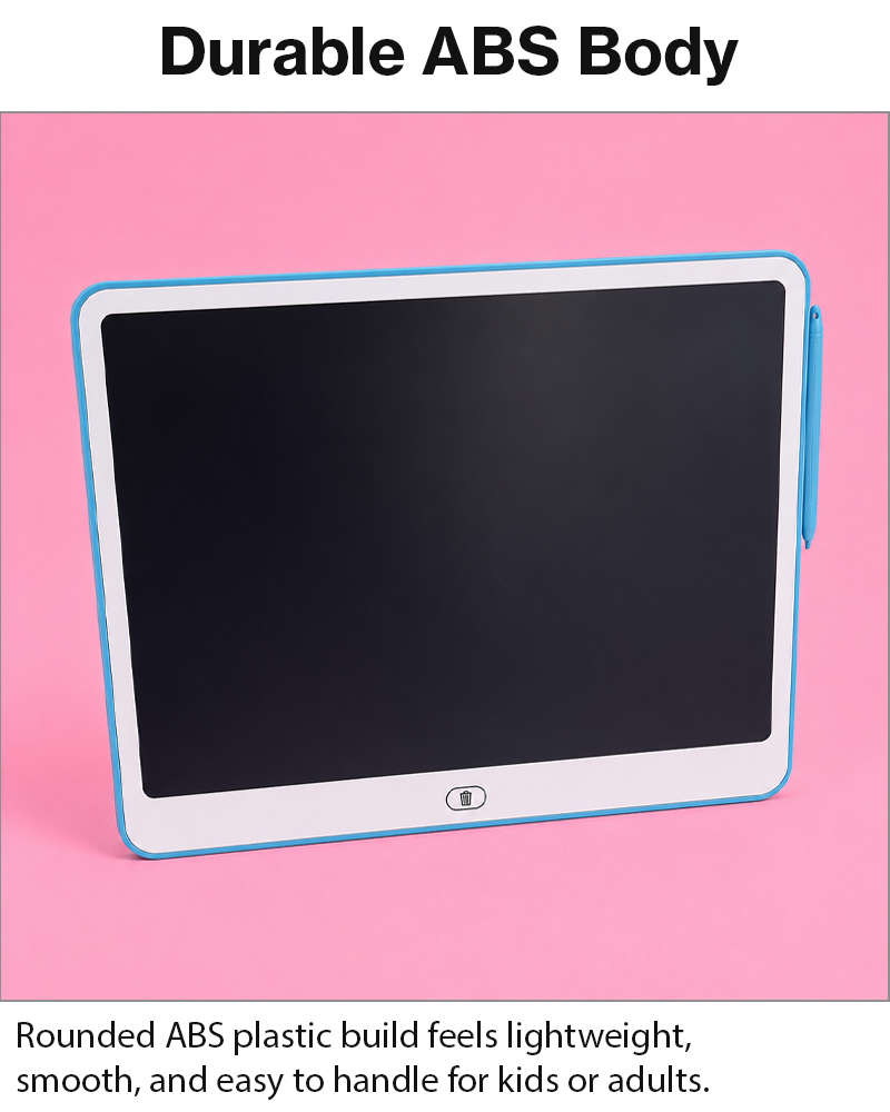 16 Inch LCD Writing Tablet for Kids Reusable Drawing Sketch Pad with One-Touch Erase Lock Screen ...