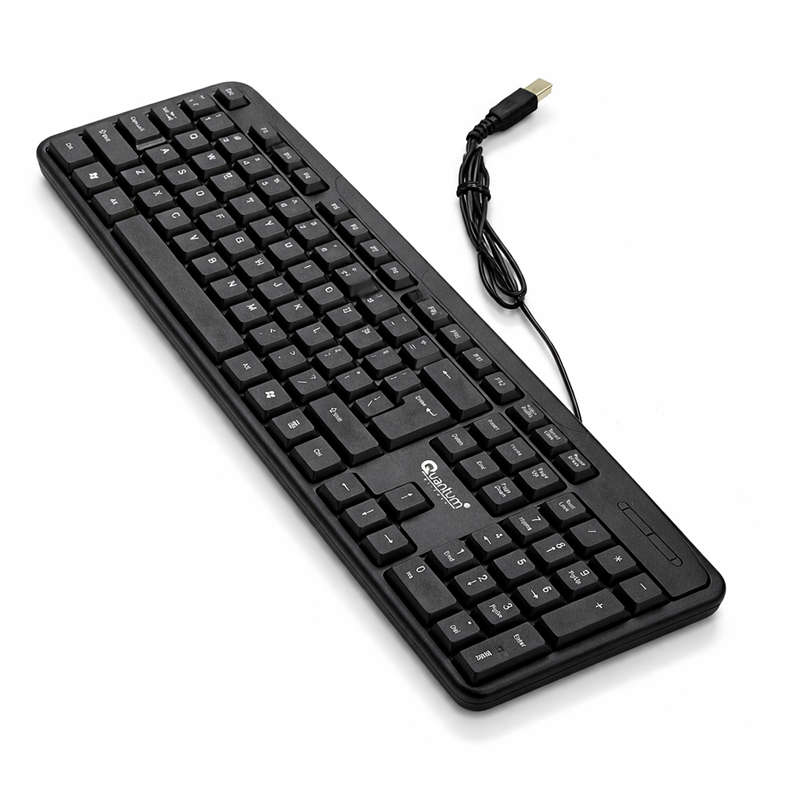 104-Key Wired Keyboard Quiet Soft Keys Full-Size