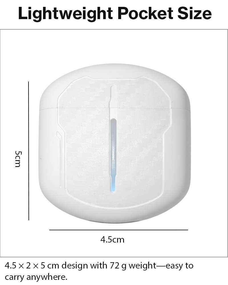 Sport Wireless Game Pro Earphones with Microphone, USB-C Charging Case, 15 m Range, 15 Hour Total...