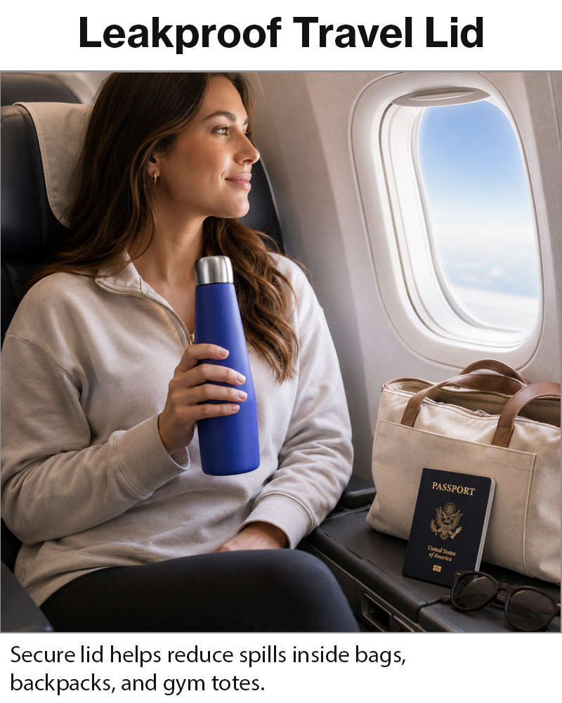 532ml Insulated Stainless Steel Water Bottle Leakproof Flask