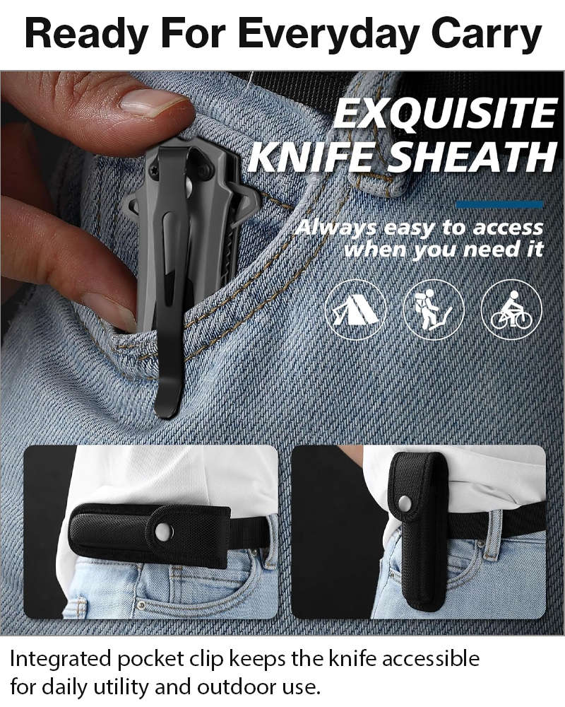 Spring Assisted Folding Pocket Knife with G10 Handle