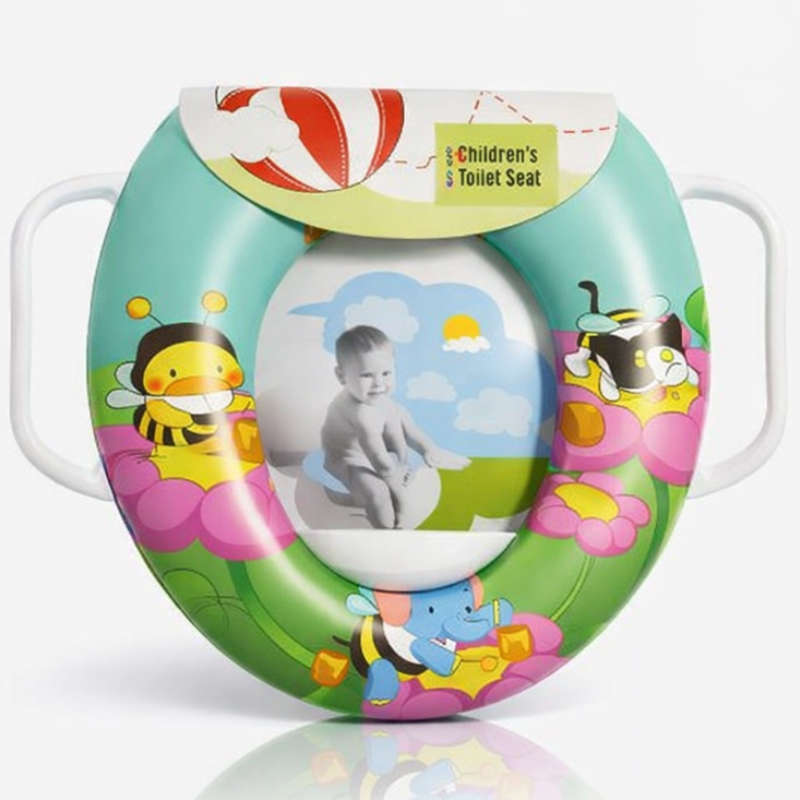 Toddler Potty Training Seat with Handles   Flower Animal Design