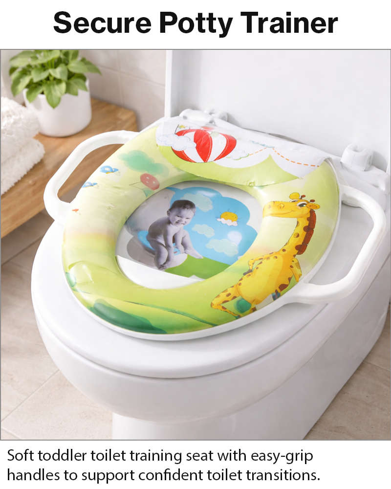 Toddler Potty Training Seat with Handles  Giraffe Design