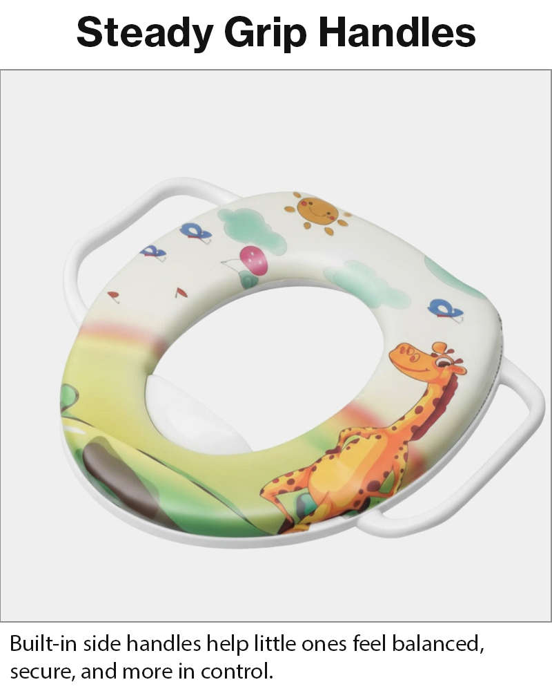 Toddler Potty Training Seat with Handles  Giraffe Design